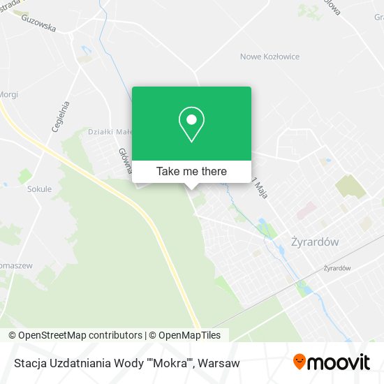 Stacja Uzdatniania Wody ""Mokra"" map