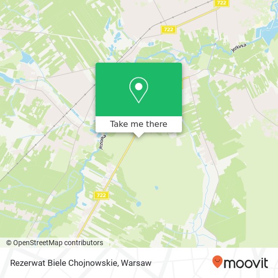 Rezerwat Biele Chojnowskie map