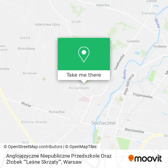 Anglojęzyczne Niepubliczne Przedszkole Oraz Żłobek ""Leśne Skrzaty"" map