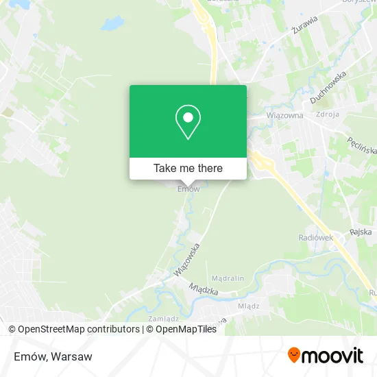 Emów map