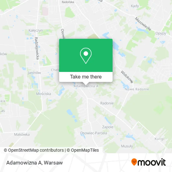 Adamowizna A map