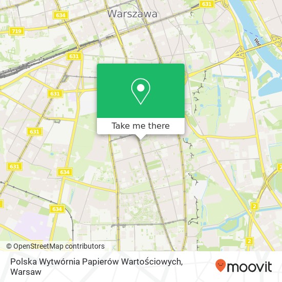 Polska Wytwórnia Papierów Wartościowych map