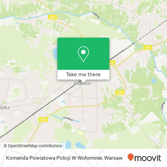 Komenda Powiatowa Policji W Wołominie map