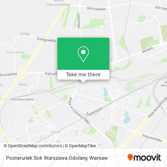 Posterunek Sok Warszawa Odolany map