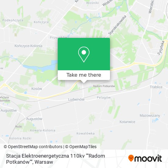 Stacja Elektroenergetyczna 110kv ""Radom Potkanów"" map