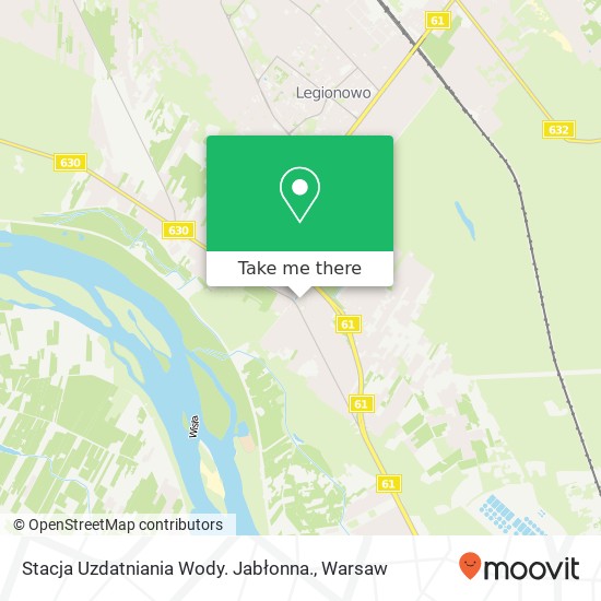 Stacja Uzdatniania Wody. Jabłonna. map