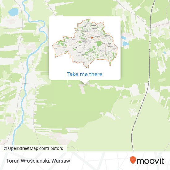 Toruń Włościański map