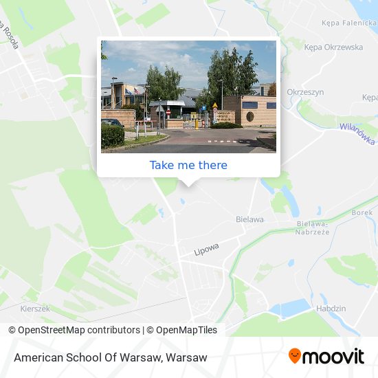 American School Of Warsaw map