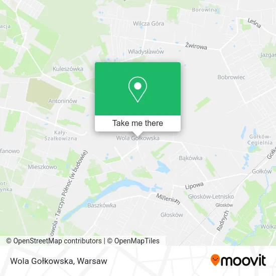 Wola Gołkowska map