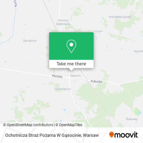 Ochotnicza Straż Pożarna W Gąsocinie map