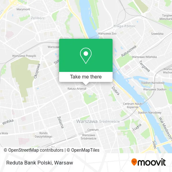Reduta Bank Polski map