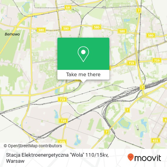 Stacja Elektroenergetyczna "Wola" 110 / 15kv map