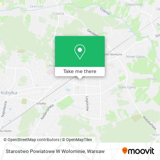 Starostwo Powiatowe W Wołominie map