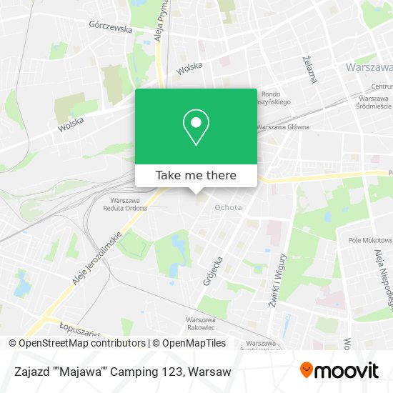 Zajazd ""Majawa"" Camping 123 map