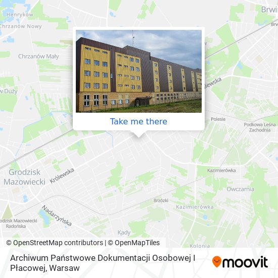 Archiwum Państwowe Dokumentacji Osobowej I Płacowej map