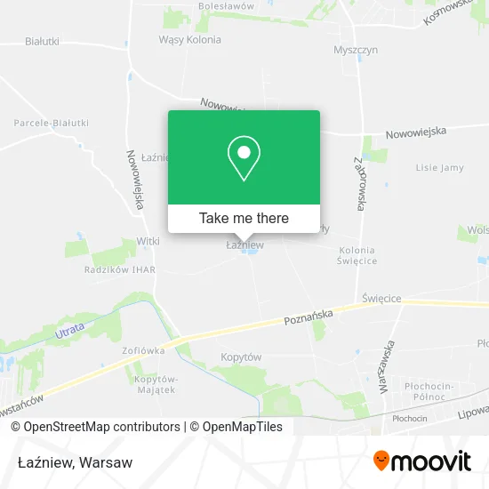 Łaźniew map