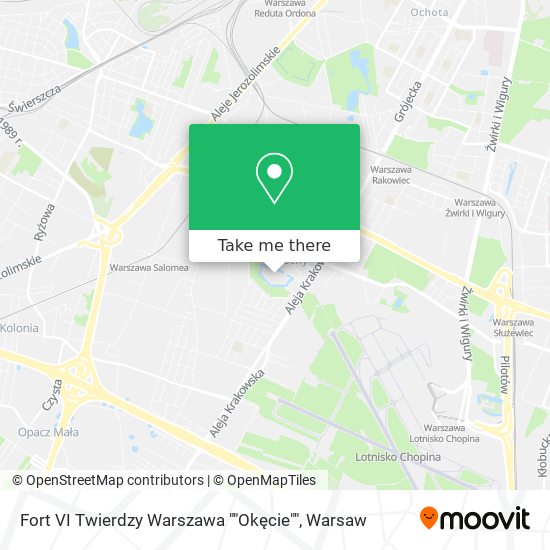 Fort VI Twierdzy Warszawa ""Okęcie"" map