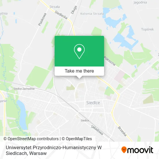 Uniwersytet Przyrodniczo-Humanistyczny W Siedlcach map