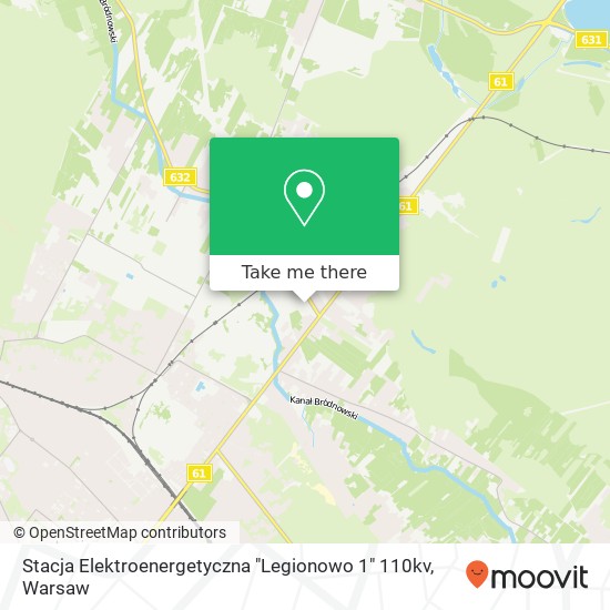 Карта Stacja Elektroenergetyczna "Legionowo 1" 110kv