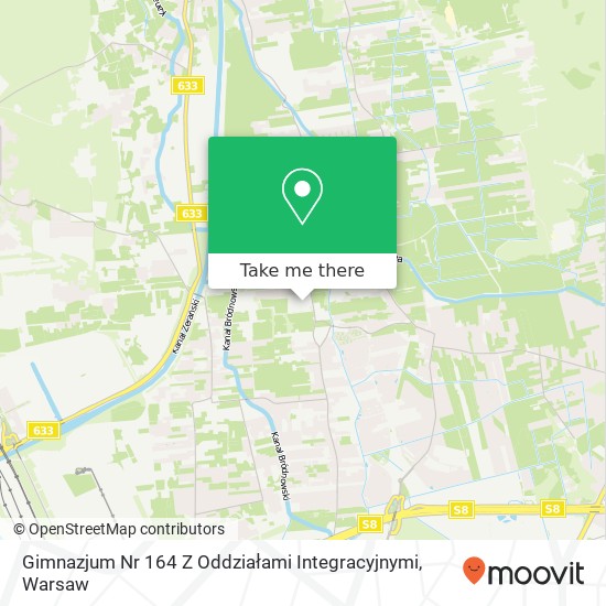 Gimnazjum Nr 164 Z Oddziałami Integracyjnymi map