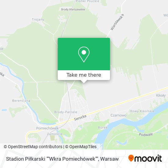 Stadion Piłkarski ""Wkra Pomiechówek"" map