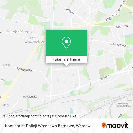 Komisariat Policji Warszawa Bemowo map