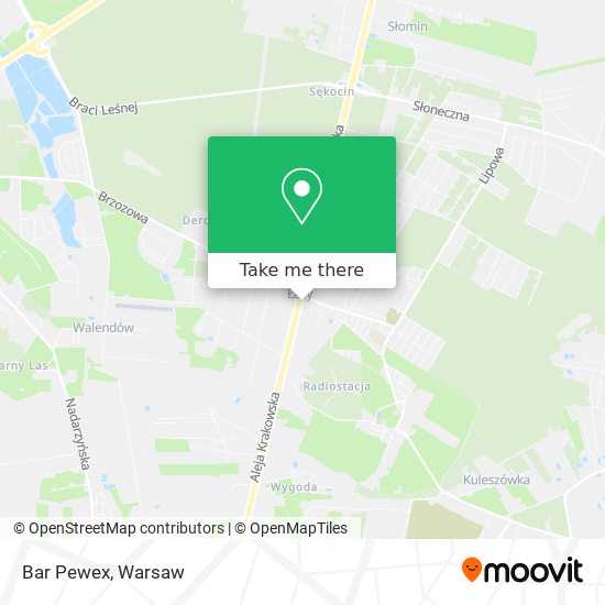 Bar Pewex map