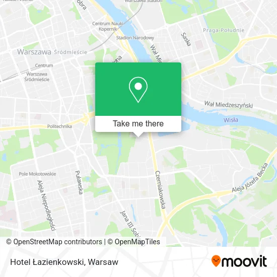 Hotel Łazienkowski map