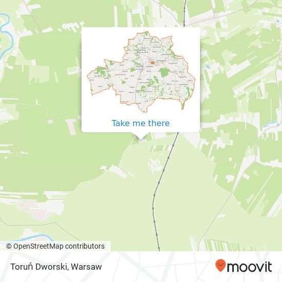 Toruń Dworski map