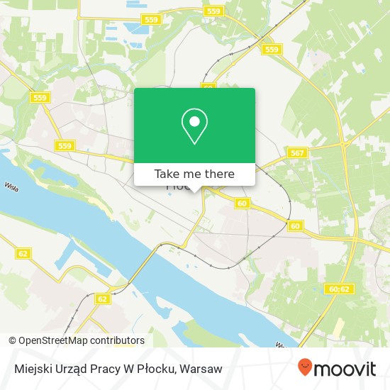 Miejski Urząd Pracy W Płocku map