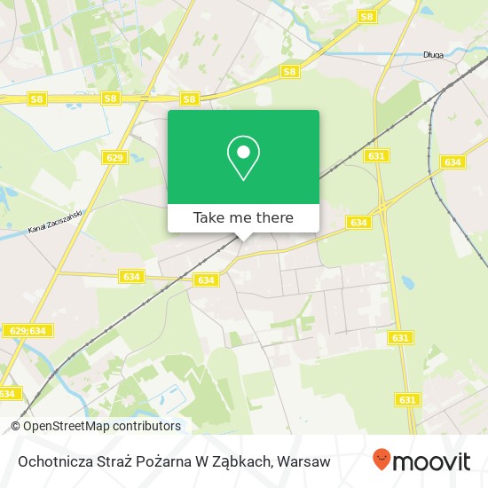 Ochotnicza Straż Pożarna W Ząbkach map