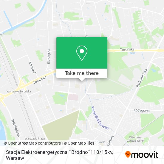 Stacja Elektroenergetyczna ""Bródno""110 / 15kv map