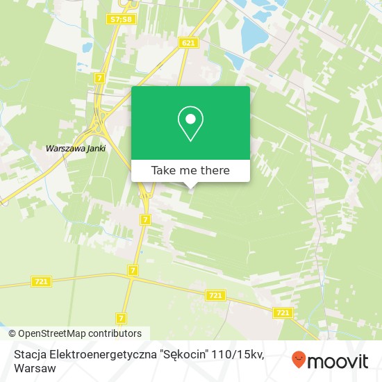 Stacja Elektroenergetyczna "Sękocin" 110 / 15kv map