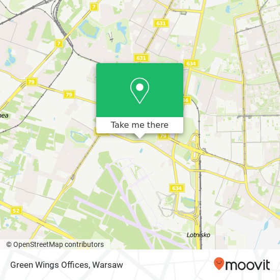 Green Wings Offices map