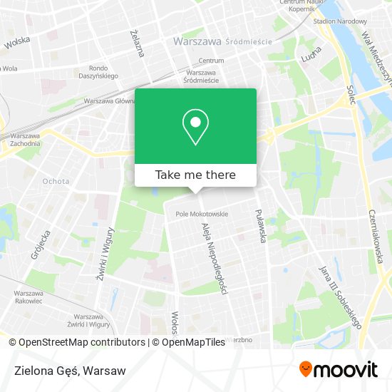 Zielona Gęś map