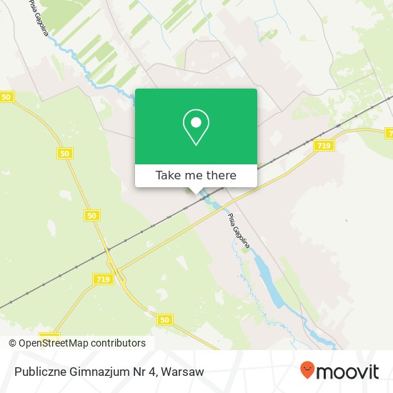 Publiczne Gimnazjum Nr 4 map