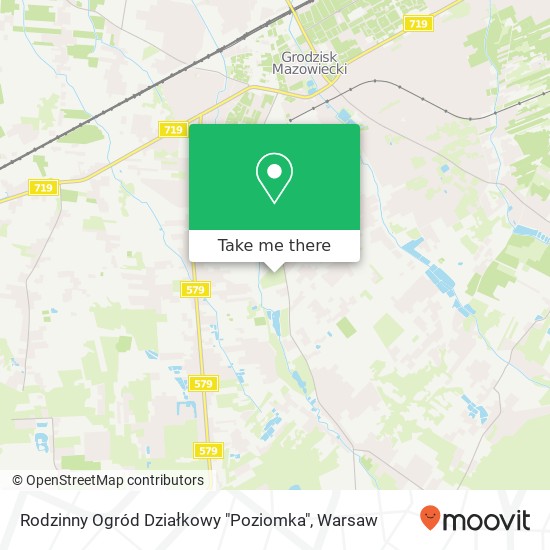 Rodzinny Ogród Działkowy "Poziomka" map