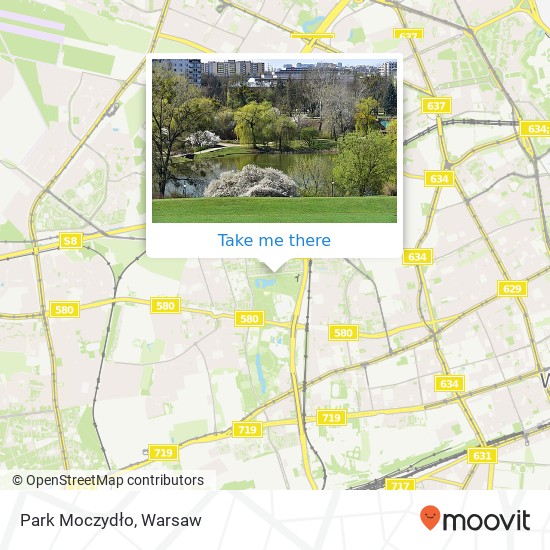 Park Moczydło map