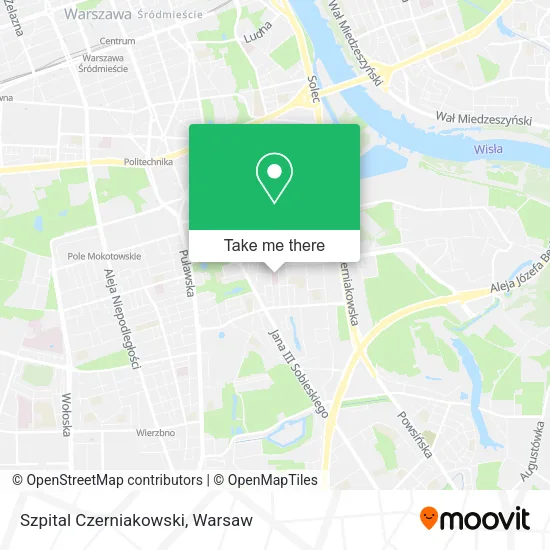 Szpital Czerniakowski map