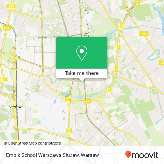 Empik School Warszawa Służew map