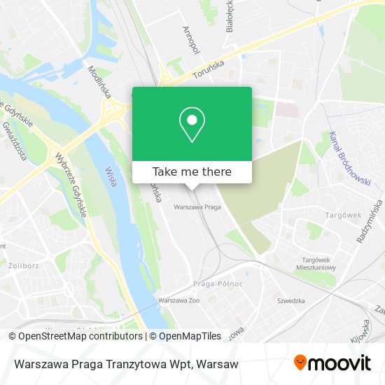 Карта Warszawa Praga Tranzytowa Wpt