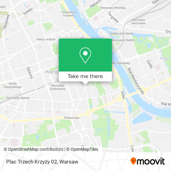 Plac Trzech Krzyży 02 map