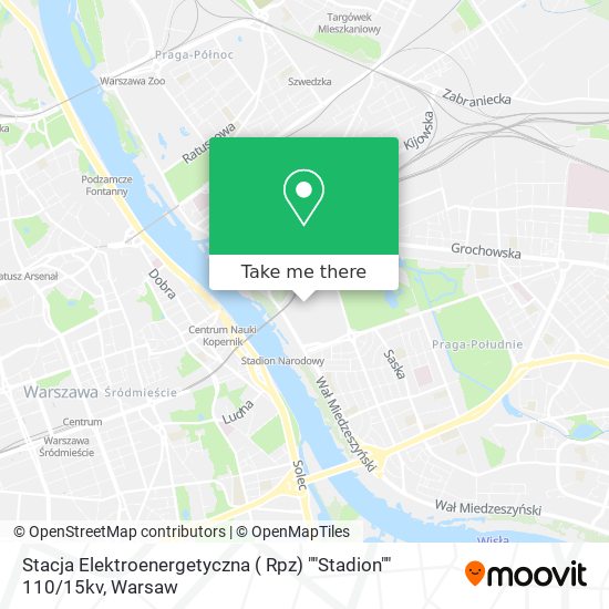 Stacja Elektroenergetyczna ( Rpz) ""Stadion"" 110 / 15kv map