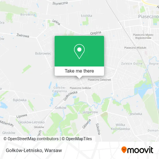 Карта Gołków-Letnisko