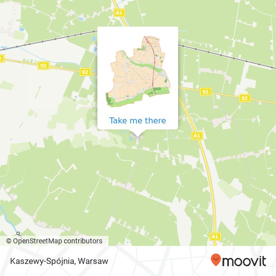 Kaszewy-Spójnia map