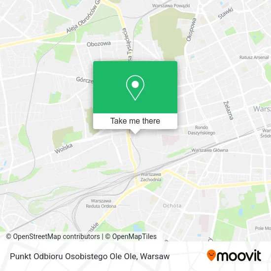 Punkt Odbioru Osobistego Ole Ole map