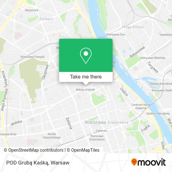 POD Grubą Kaśką map