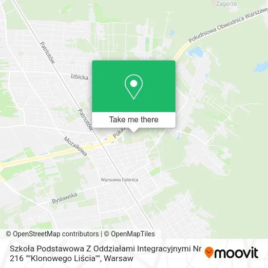 Szkoła Podstawowa Z Oddziałami Integracyjnymi Nr 216 ""Klonowego Liścia"" map