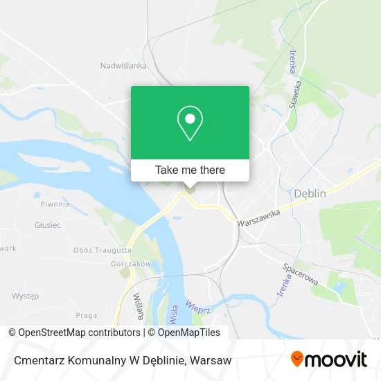 Cmentarz Komunalny W Dęblinie map