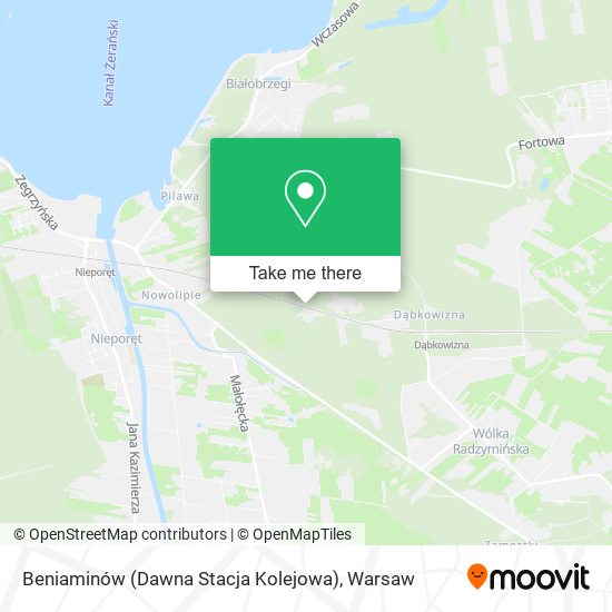 Beniaminów (Dawna Stacja Kolejowa) map